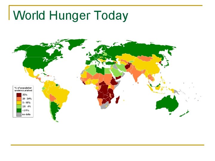 World Hunger Today 