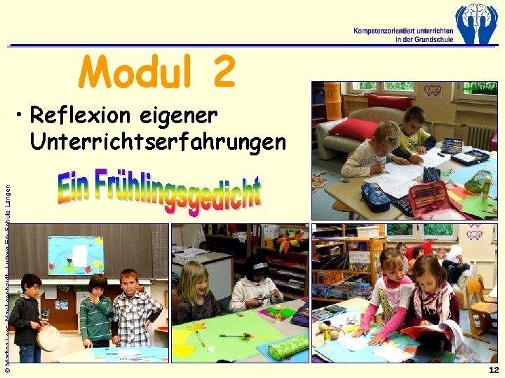 © Martina Loos, Max Leonhardt - Ludwig-Erk-Schule Langen Modul 2 • Reflexion eigener Unterrichtserfahrungen