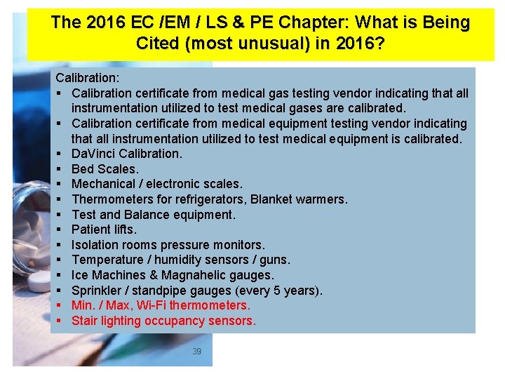 The 2016 EC /EM / LS & PE Chapter: What is Being Cited (most
