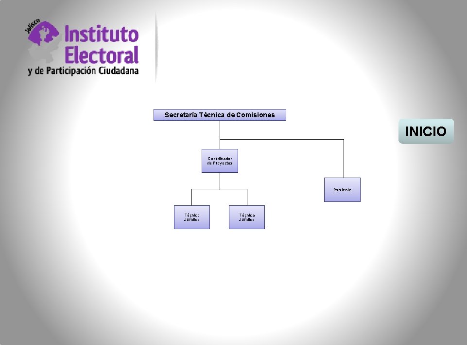 Secretaría Técnica de Comisiones INICIO Coordinador de Proyectos Asistente Técnico Jurídico Técnica Jurídico 