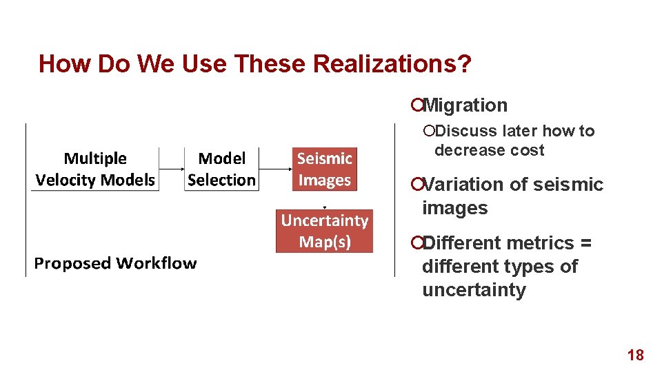 How Do We Use These Realizations? ¡Migration ¡Discuss later how to decrease cost ¡Variation