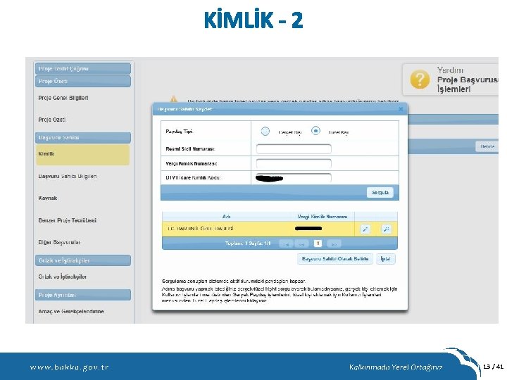 KİMLİK - 2 13 / 41 