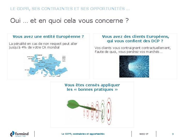 LE GDPR, SES CONTRAINTES ET SES OPPORTUNITÉS … Oui … et en quoi cela