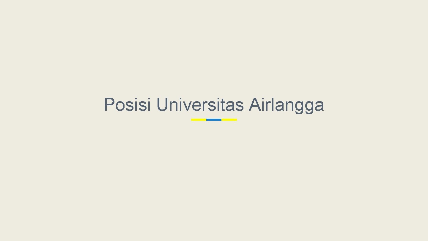 Posisi Universitas Airlangga 