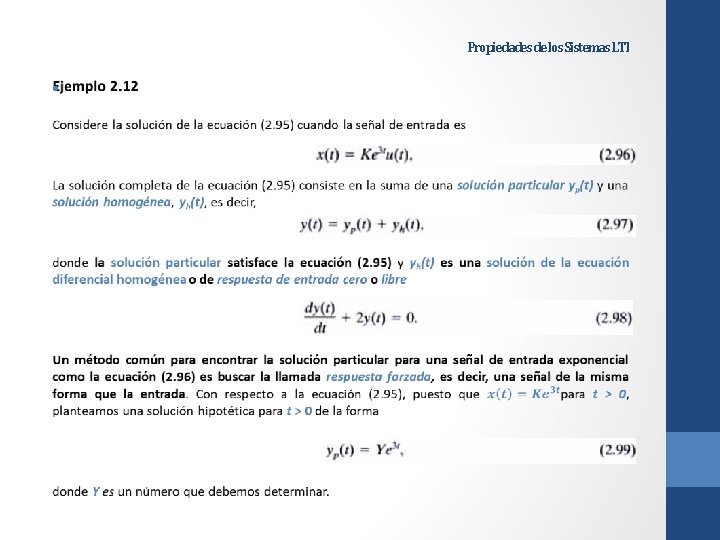 Propiedades de los Sistemas LTI • 