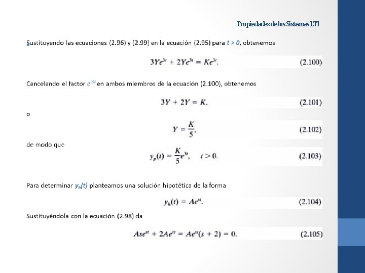 Propiedades de los Sistemas LTI • 