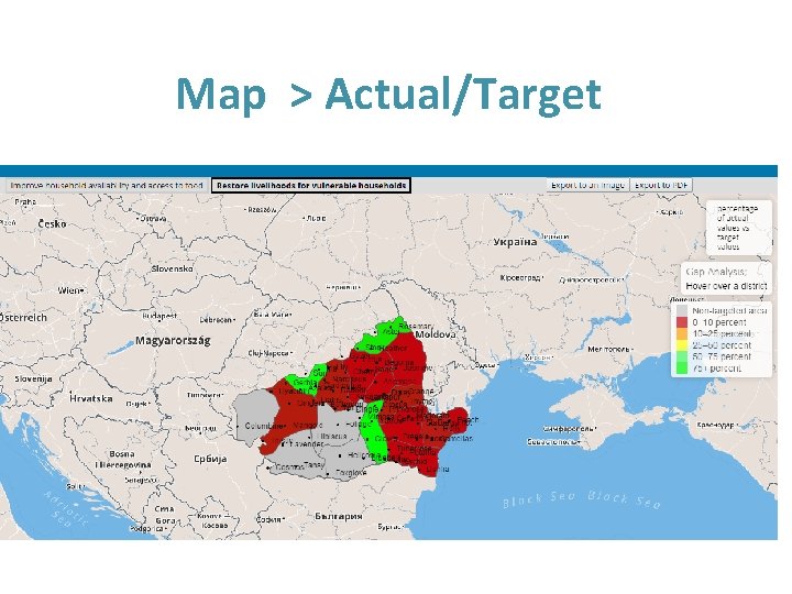 Map > Actual/Target 