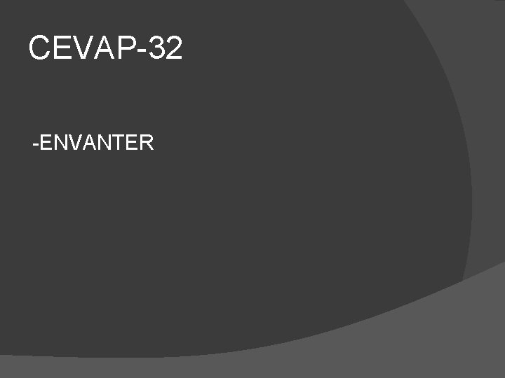 CEVAP-32 -ENVANTER 