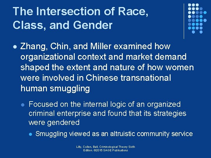 The Intersection of Race, Class, and Gender l Zhang, Chin, and Miller examined how