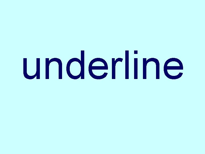 underline 