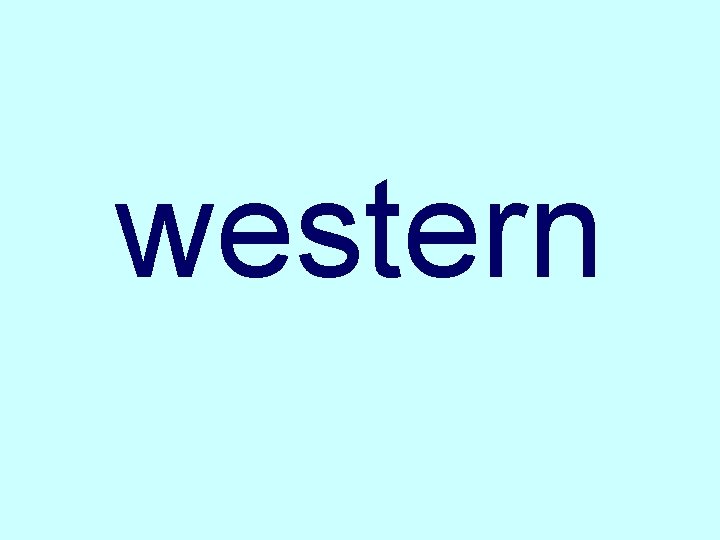 western 