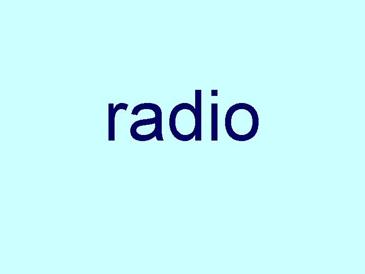 radio 