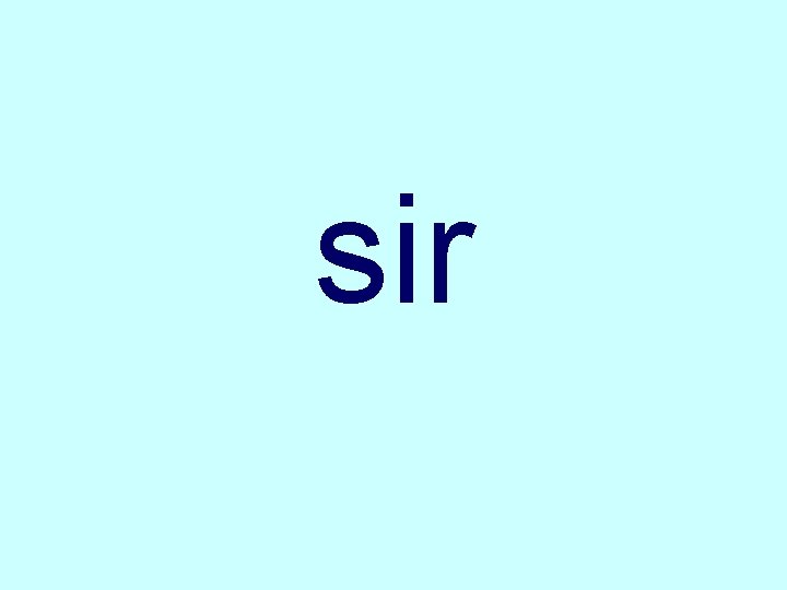 sir 