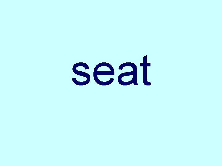 seat 