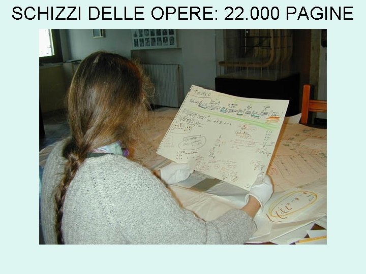 SCHIZZI DELLE OPERE: 22. 000 PAGINE 