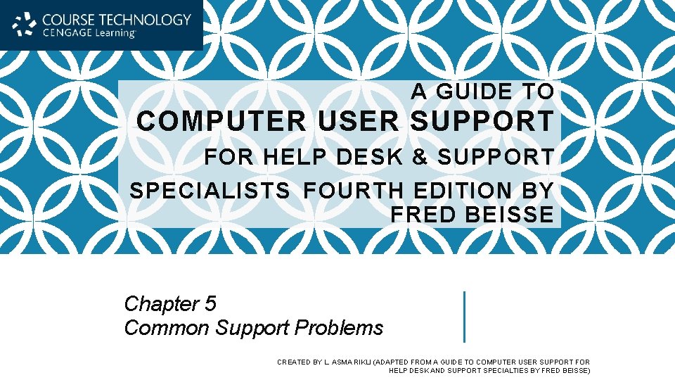 A GUIDE TO COMPUTER USER SUPPORT FOR HELP DESK & SUPPORT SPECIALISTS FOURTH EDITION A GUIDE TO COMPUTER USER SUPPORT FOR HELP DESK & SUPPORT SPECIALISTS FOURTH EDITION