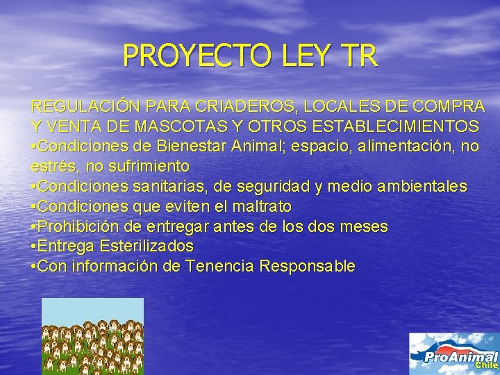 PROYECTO LEY TR REGULACIÓN PARA CRIADEROS, LOCALES DE COMPRA Y VENTA DE MASCOTAS Y