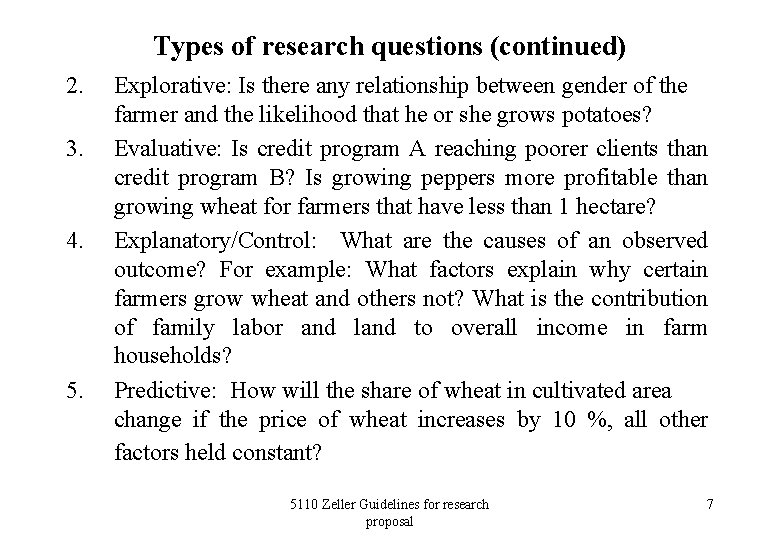Suggested structure for research proposal see also written