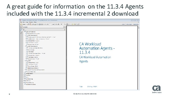 A great guide for information on the 11. 3. 4 Agents included with the