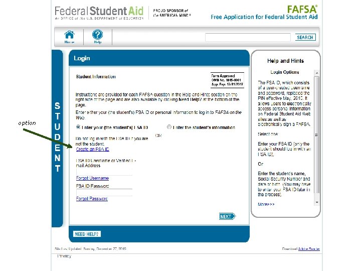 option 
