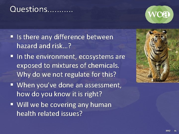 Questions………. . § Is there any difference between hazard and risk…? § In the