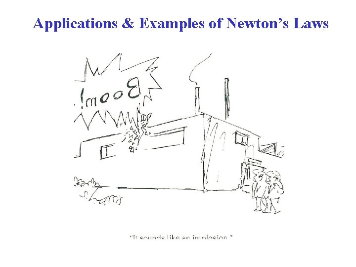 Applications & Examples of Newton’s Laws 