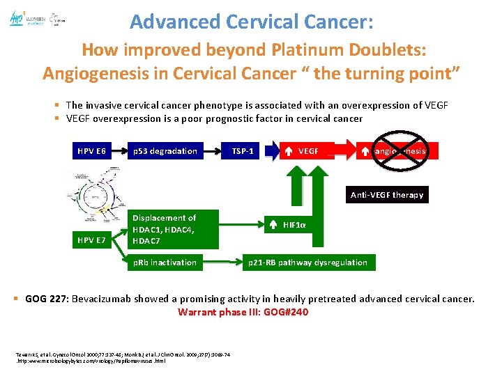 Advanced Cervical Cancer: How improved beyond Platinum Doublets: Angiogenesis in Cervical Cancer “ the