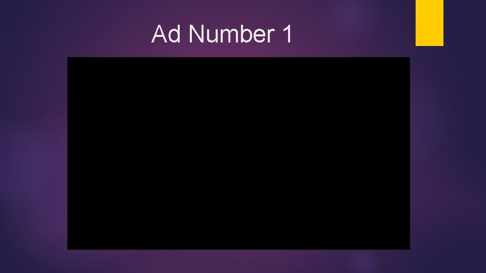 Ad Number 1 