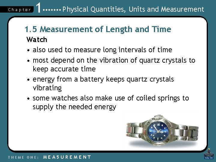 Chapter 1 Physical Quantities, Units and Measurement 1. 5 Measurement of Length and Time