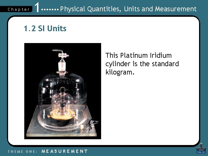 Chapter 1 Physical Quantities, Units and Measurement 1. 2 SI Units This Platinum Iridium