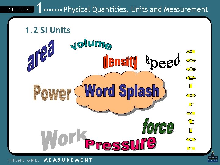 Chapter 1 Physical Quantities, Units and Measurement 1. 2 SI Units THEME ONE: MEASUREMENT