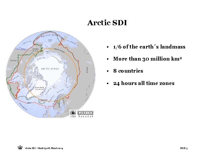 Arctic SDI • 1/6 of the earth´s landmass • More than 30 million km