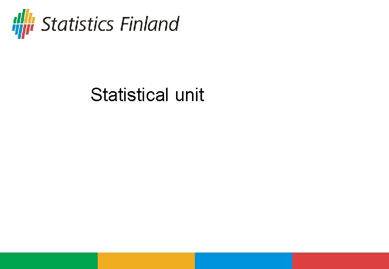 Statistical unit 