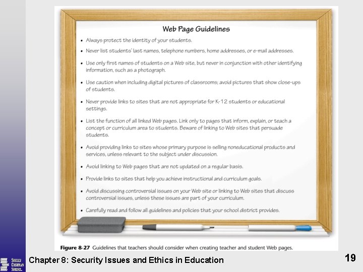 Chapter 8: Security Issues and Ethics in Education 19 