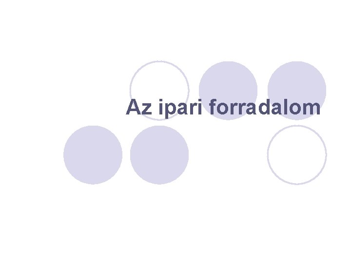 Az ipari forradalom 