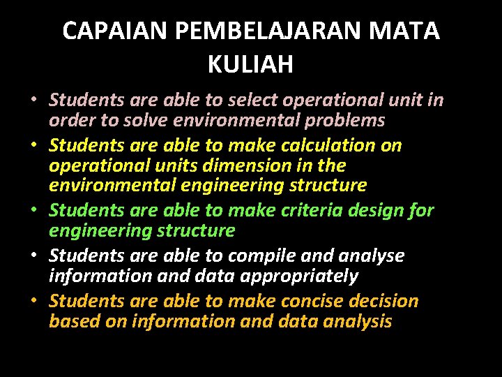 Unit Operasi UNIT OPERASI TEKNIK LINGKUNGAN OPERATION UNIT IN ENVIRONMENTAL
