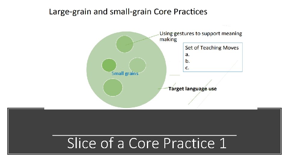 Small grains Slice of a Core Practice 1 