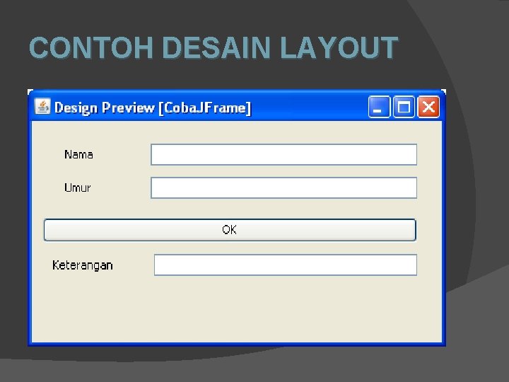 CONTOH DESAIN LAYOUT CONTOH DESAIN LAYOUT
