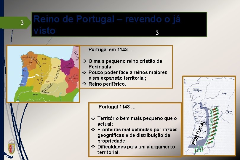 Reino de Portugal – revendo o já visto 3 Portugal em 1143 … v
