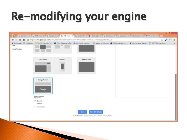 Re-modifying your engine 