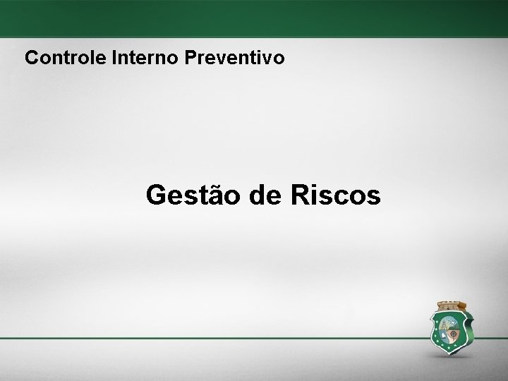 Controle Interno Preventivo Gestão de Riscos 