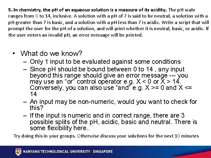 5. In chemistry, the p. H of an aqueous solution is a measure of