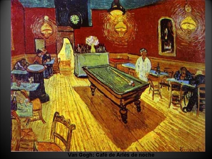 Van Gogh: Café de Arlés de noche 