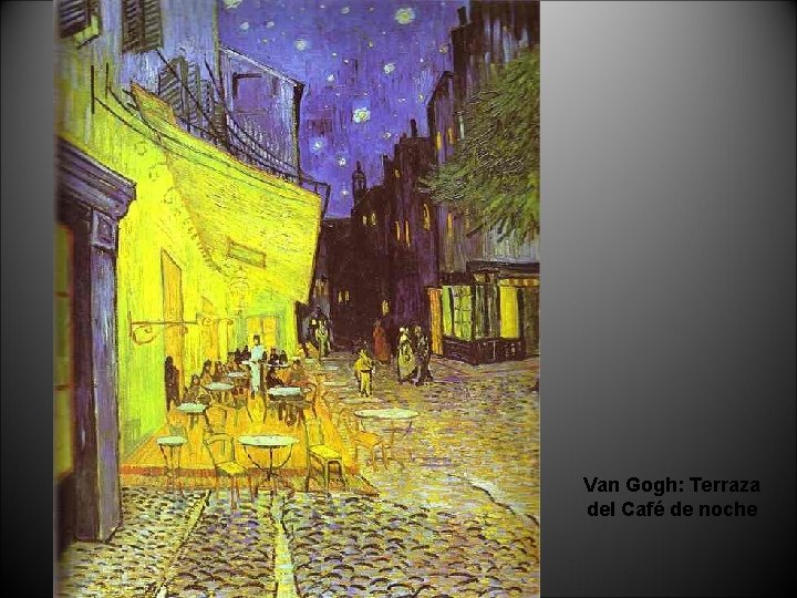 Van Gogh: Terraza del Café de noche 