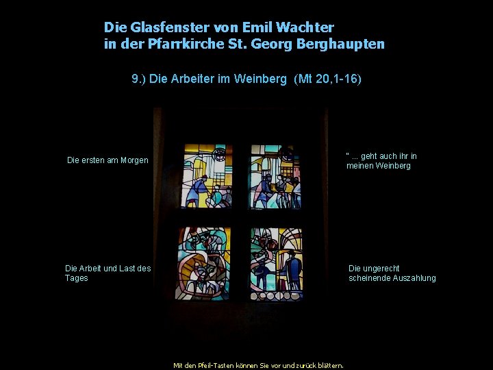 Die Glasfenster von Emil Wachter in der Pfarrkirche St. Georg Berghaupten 9. ) Die