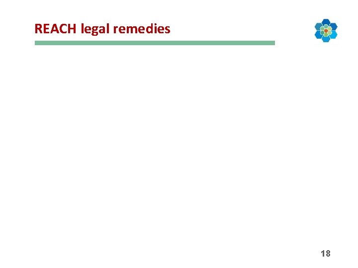 REACH legal remedies 18 