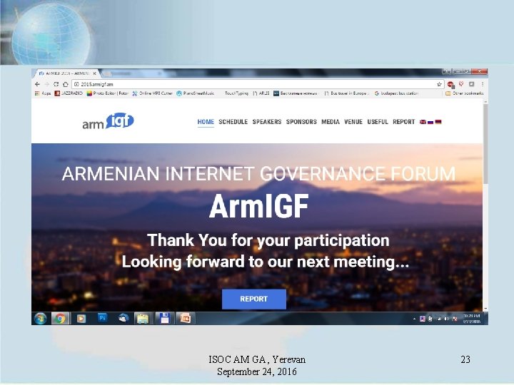 ISOC AM GA, Yerevan September 24, 2016 23 