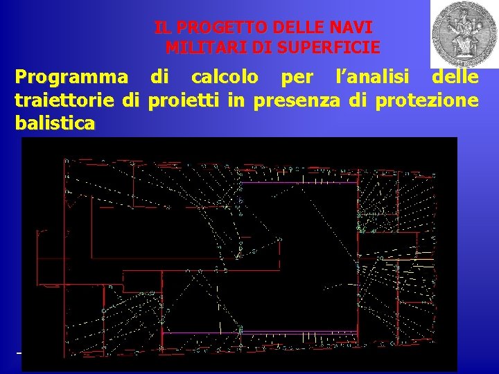 IL PROGETTO DELLE NAVI MILITARI DI SUPERFICIE Programma di calcolo per l’analisi delle traiettorie