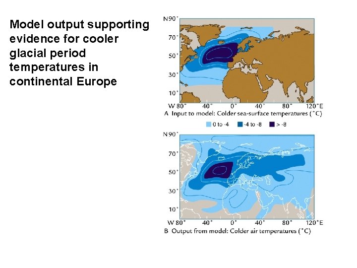 Model output supporting evidence for cooler glacial period temperatures in continental Europe Model output supporting evidence for cooler glacial period temperatures in continental Europe