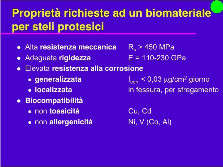 Organi Artificiali e Protesi Prof. O. Sbaizero 